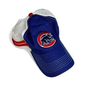 Chicago Cubs Wendella 1935 Melonwear 2 Stripe Mesh Cap Adjustable Snapback